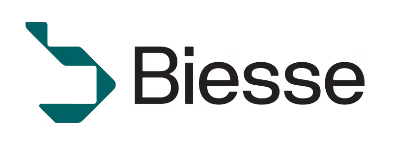 Logo di Biesse - Azienda leader Linee, macchine e componenti per la lavorazione di legno, vetro, pietra, polimeri compositi e metallo